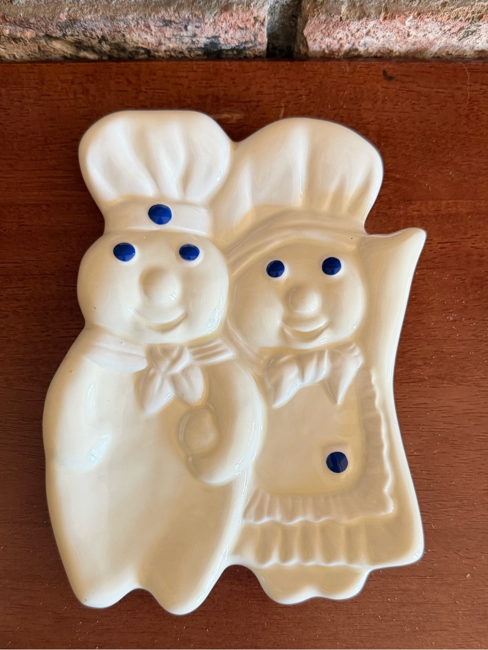 Vintage - Mr and Mrs Pillsbury Doughboy Spoon Rest